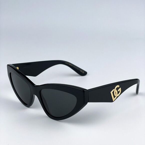 NEW D&G DG4439 501/87 Black Dark Grey Cat Eye Women Sunglasses main image 7